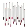 10-delige witte lipliner met puntenslijper, waterdichte make-up, private label lipliner groothandel 240323