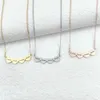 Anpassad snidad dubbelnamn Kärlek hjärtformad hänghalsband med smycken i rostfritt stål lämpligt för kvinnor personligt 1-5 namn guldhalsband 240328
