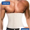 Waist Support Trimmer Modeling Faja Trainer Strap Loss Breathable Weight Shapers Men Body Band Slimming Boned Steel Belt Drop Delivery Otfwb