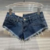 prepomp 2022 Estate Nuovo Design High Street Strappato Nappa Super Short Jeans Donna Denim Shorts Vintage GB713 S1ir #