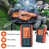 Mätare Digital Wireless Remote Meat Thermometer Cooking 2 Probe Oven BBQ GRILL Rökare Trådlös grilltermometer Barbecue Thermometers