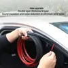 2024 Car Door Rubber Seal Strips Auto Double Layer Sealing Stickers For Door Trunk Sound Insulation Weatherstrip Interior Accessories