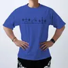 fitn Halter Desen Erkekler Tişörtler Pamuk Tişörtü Komik Üstler Tee Yaz Gündelik Kore Sokak Man Giyim O9QI#