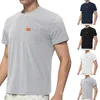 Мужские футболки Большие мужские модные домашние повседневные рубашки с короткими рукавами и круглым вырезом Спортивные футболки