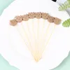 Forks 100PCS Cocktail Picks Bear Decorative Toothpicks For Bamboo Sticks Fruit Skewers Kids Disposable Party Buffet Drink