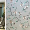 24m Flower Window Film Vinyl Opaque Glass Privacy Protection 3D Stickers Stained Films Home Decoration 240322