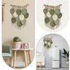 Tapisserier Macrame Wall Leaves Bohemian Woven Art Prydnadsdekor för barnkammare sovrum levande badrum kök