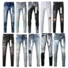 Jeans Mens Skinny Distress Ripped Destroyed Stretch Biker Denim Streetwear White Black Blue Slim Fit Hip Hop Pants For Men US 431