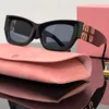 Occhiali da sole firmati da donna occhiali da sole mu occhiali da sole ovali occhiali da sole di lusso occhiali da sole classici di alta qualità con scatola originale
