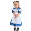 Halen Alice i Wderland Carnival Blue Party Dr Sissy Maid Lolita Parent-Child Beer Maid Cosplay Costume 75ed#