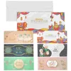 Cadeau cadeau Eid Mubarak Porte-monnaie Enveloppes rouges pour cartes de voeux de festival Bénédiction en papier