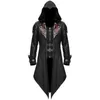 2024 Gothic Assassin Cosplay middeleeuwse man streetwear jassen met capuchon uitloper kostuum Edd Assassins Creed Halen kostuum 548 L7dI #