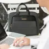 Laptop Case ryggsäck Womens Bag Pu+Polyester Notebook Portcase Fall för 13 14 15 16 tum axelväskor resekontor damväskor 24328