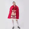 halen Adulto Rural Little Red Riding Hood Stage Play Costume Farmhouse Maid Party Costume 68xt #