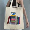 Borse per la spesa Libri Modello Borsa tote in tela causale Shopper Organizzatore Frizione per riporre oggetti Necessità di viaggio Elegante pieghevole