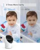 Eufy Vídeo Monitor de Bebê Câmera de Vídeo de Segurança bebe Áudio 720p HD Resolução 110 ° Proteção de Segurança Leitor de Canção de Ninar Visão Noturna 240326