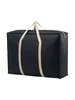 보관 가방 접이식이없는 직물 패브릭 베개 손잡이 헤비 듀티 수하물 방지 방지 블랙 엑스트라 대형 방수 침구 가방