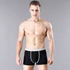 Underpants 3 Pieces/Pack Bamboo Fiber Men Underwear Boxer Breathable High Quality Large Size Loose Mid-rise Comfortable Elastic Shorts