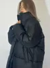 Hiver Chaud Épais Streetwear Oversize Maxi-Lg Puffer Veste Coupe-Vent Lg Plus Taille Poche De Neige Parka Vers Le Bas Manteaux Vêtements D'extérieur b5CW #