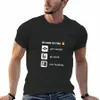 Vid eldgit begå git push rolig programmering tee t-shirt söta toppar vanlig t-shirt män o7xu#