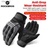 Guantes tácticos Motocicleta Rockbros Otoño Invierno Invierno Touch -Touch Bicycle Ciclismo Full SBR Shock -Protido YQ240328