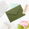 Gift Wrap Postcard Envelope Retro 120g Thick Western-style Triangle Wedding Greeting (quiet Grass Green) 40pcs Cards Birthday