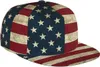 Ball Caps American Flag Patriotic USA Wzór płaski rachunek unisex snapback czapka baseballowa w stylu hip hopie