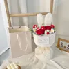 Fiori decorativi Simpatico peluche orecchio Bouquet lavorato a maglia Uncinetto a mano Filato di lana Fiore Home Desktop Decor Fidanzata Regalo per il giorno dell'insegnante