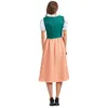 Costume de bière allemande traditionnelle femmes bavaroise Oktoberfest Maid Dirndl Dr pour les femmes Cos Halen Party Fancy Adult Outfit X1VR #