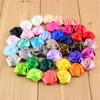 Dekorative Blumen 100 teile/los 2,5 CM Chiffon Blume Stoff Rose Haar Für Stirnband Handwerk Zubehör LSFB025