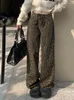 Jeans pour femmes Kuclut Vintage Baggy Femmes 2024 Mode Confortable Designer Modèle Pantalon à jambes larges Taille haute Basic Streetwear