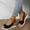 Sandals 2023 High Quality Womens Shoe Buckle Peep Toe Summer Wedding Comfortable and Durable Office H240328