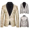 Våren 2024 Mäns sequined Performance Dr Suit Host MC Stu Color Matching Blazer L8ch#