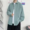 solid Mens Classic Casual Shirt Lg Sleeve Loose Fit Oversized Formal Busin Streetwear Design Wedding White Shirts XXXXXL J683#