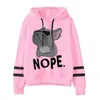 Damen Hoodies Sweatshirts Jugendliche Frau Kleidung Damen Druck Cool Dog NOPE Langarm Harajuku Mode Hoodie Lose Pullover 24328