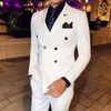 Blazers+Vest+byxor Boutique Men's Fi Busin Gentleman Slim Double Breasted Casual Formal Dr Three-Piece Suits E1ZX#