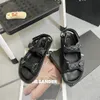 2024 Designer Summer Women's Flat High-quality Sandals Fashion New Beach Outdoor Going Out Black Sexy Multi-color Slippers Sandals