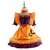 s - 3XL 4XL 5XL Mujeres Bat Vampire Halen Disfraces Maid Dr Cosplay Naranja Calabaza Disfraz de Lolita Dr Party Maid Trajes V8fC #