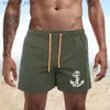Mäns shorts Swimming Suit Mens Sexy Swimming Pants Beach Casual Quarter Pants Swimming Pants Beach Shorts S-4XL Outdoor Fitness Jogging Casual Q240329