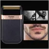 Hair Trimmer Kemei Shaver Men039S Beard Wet And Dry Dual Blade Reciprocating Electric Clipper Black Usb Charging 5 Douqb7308942 Drop D Otkep