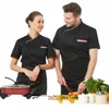 hotel Overalls Summer Breathable Restaurant Western Food Kitchen Short Sleeve Chef Uniform Men x7Am#