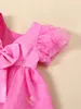 Abito da bambina per bambina senza maniche con stampa floreale in tulle arricciato Abiti estivi Aline 240326