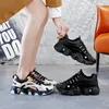 Casual Shoes 2024 Herrkvinnor B0222002 Utomhus Jogging Platform Multicolor Reflective Black White Leather Trainers ET10079 Runner