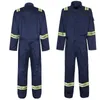 anti-static Siamese Work Clothing 100cott Welding Suit Porter Sailor Workshop Mechanic Safety Reflective Work Uniform Coverall z4ha#