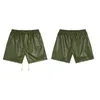 2024 디자이너 반바지 Rhude Shorts Beach Shorts Mens Street Wear Red Blue Black Purple Shorts 가죽 반바지 고급 반바지 미국 크기 : S-XL AB