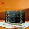 10A Top quality flip bag designer bag 25.5cm genuine leather chain bag woman shoulder bag With box C593