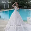 Ashley Carol Elegante abito da sposa per le donne 2023 Off spalla in rilievo Frs Lace Up Princ abito da sposa Abiti da sposa r71P #