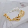 viviennes designer di gioielli per braccialetto viviane westwood da donna Marchio rotondo di alta qualità Perla Ot Fibbia Saturno Bracciale Splicing Planet Bracciale Versione alta