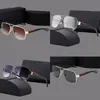 Versatile womens sunglasses designer water silver frame gradient color lenses sunglasses for man UV 400 polarized zonnebril sun glasses cool gift fa0112 H4