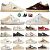 2024 Novo 5A de qualidade Golden Designer Goodes Selppers Itália Sapato Mulheres Sapatos Casuais Superstar tênis Classic White Do Old Dirty Super Star Man Sapato de luxo